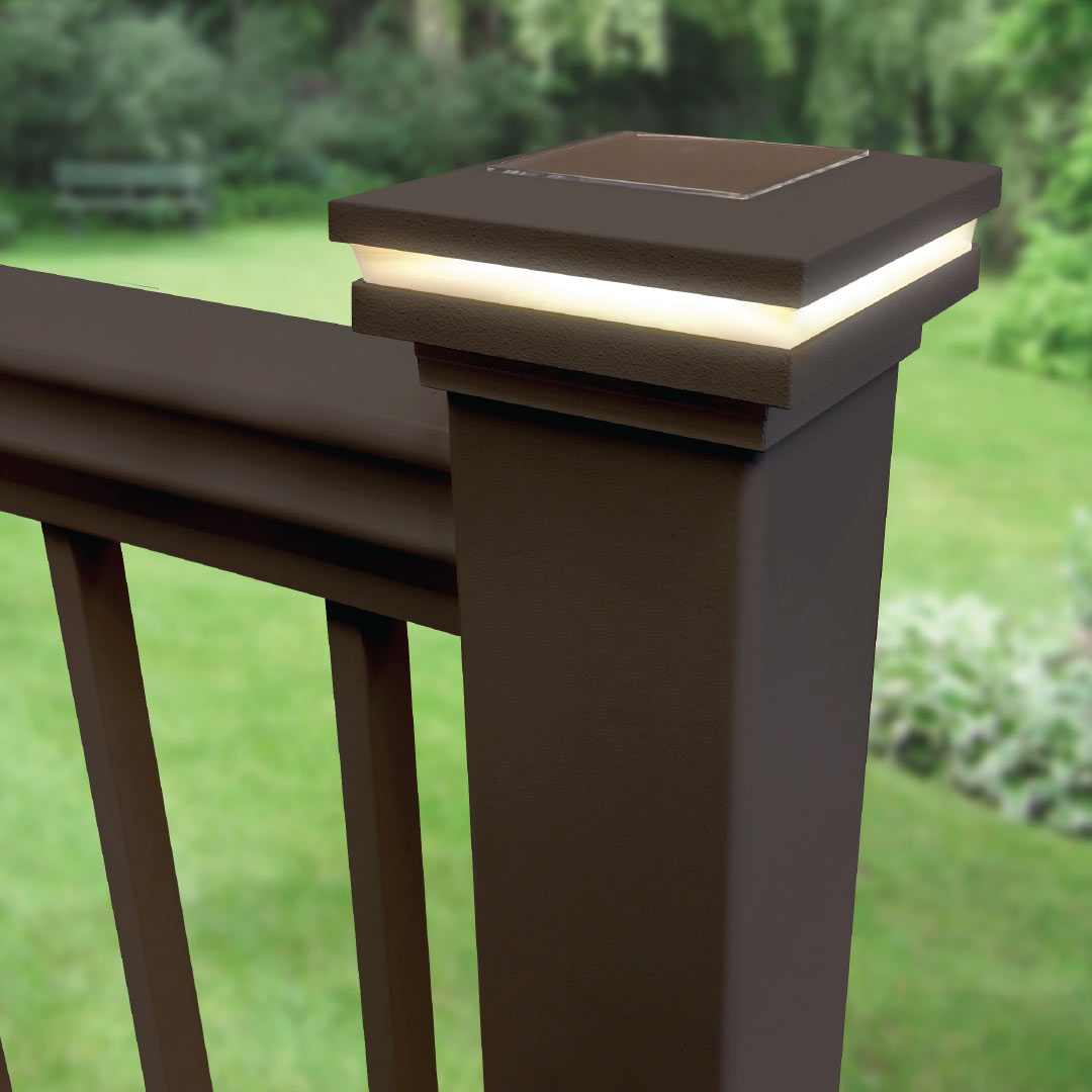 Harmony Railing Solar LED Post Cap Perimeter Light