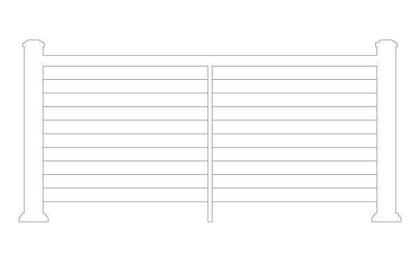 Top Rail Only Horizontal Cable Railing Image