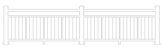 Open Mid-Rail Vertical Cable Railing Image